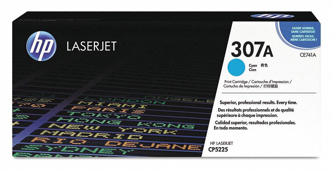 Toner Cartridge: 307A, Cyan, Cyan