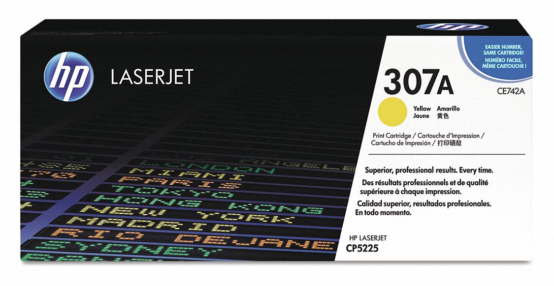 Toner Cartridge: 307A, Yellow, Yellow
