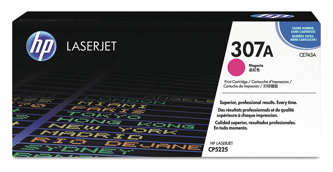 Toner Cartridge: 307A, Magenta, Magenta