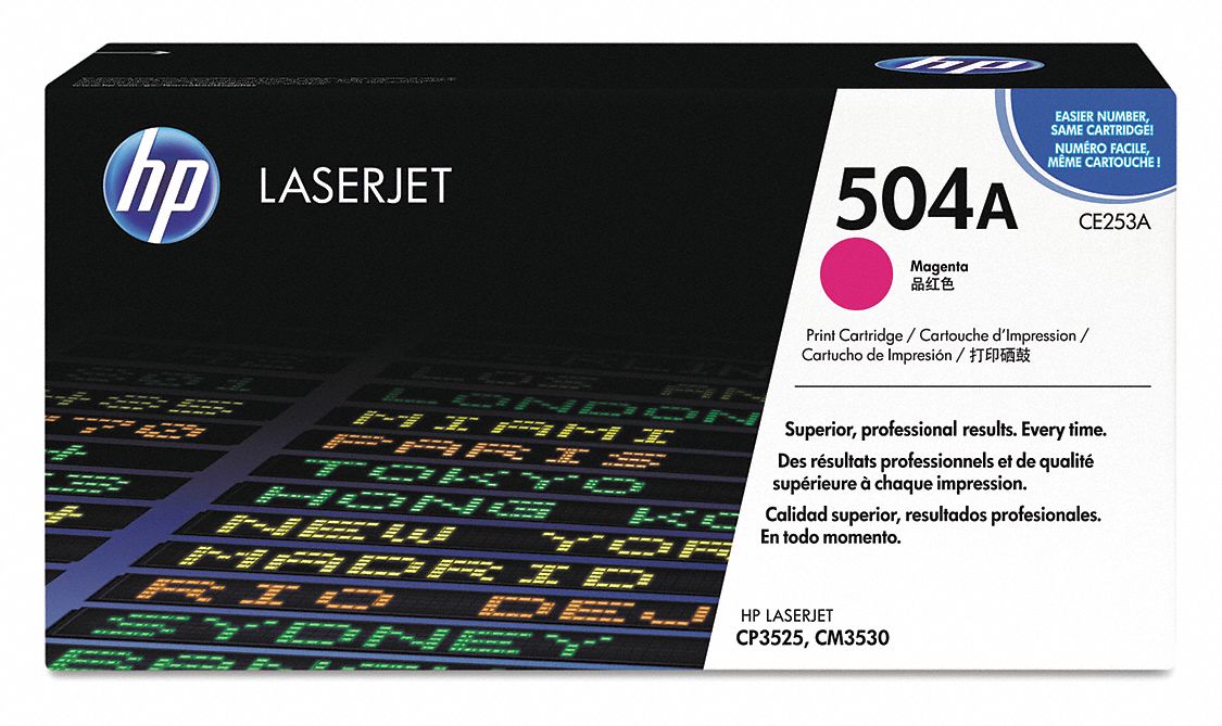 Toner Cartridge: 504A, Magenta, Magenta