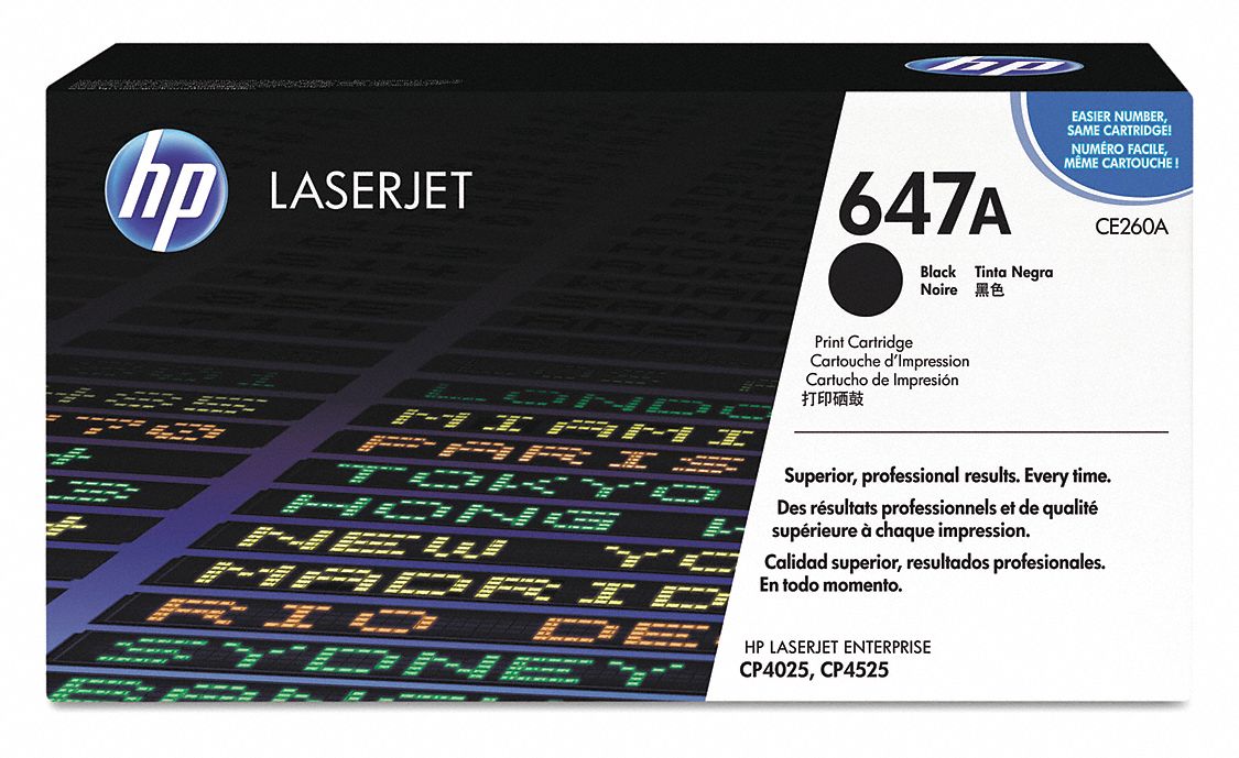 Toner Cartridge: 647A,