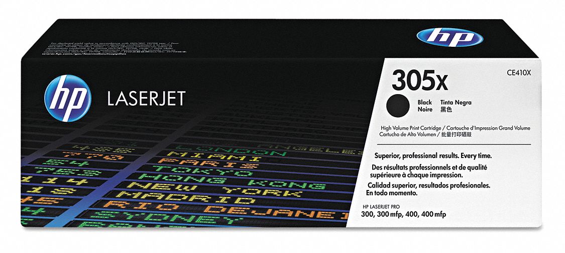 High Yield Toner Cartridge: 305X, Black, Black
