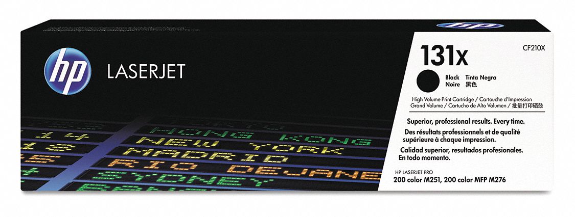 High Yield Toner Cartridge: 131X, Black, Black