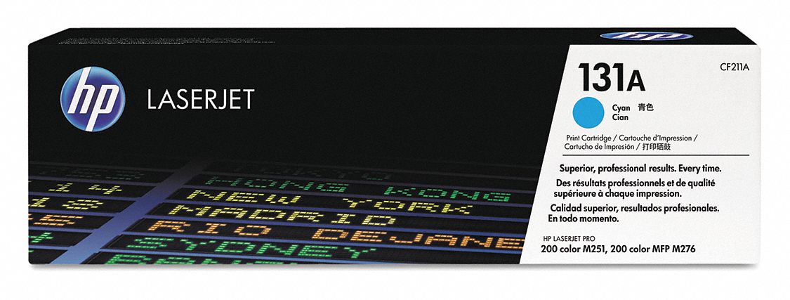 Toner Cartridge: 131A, Cyan, Cyan