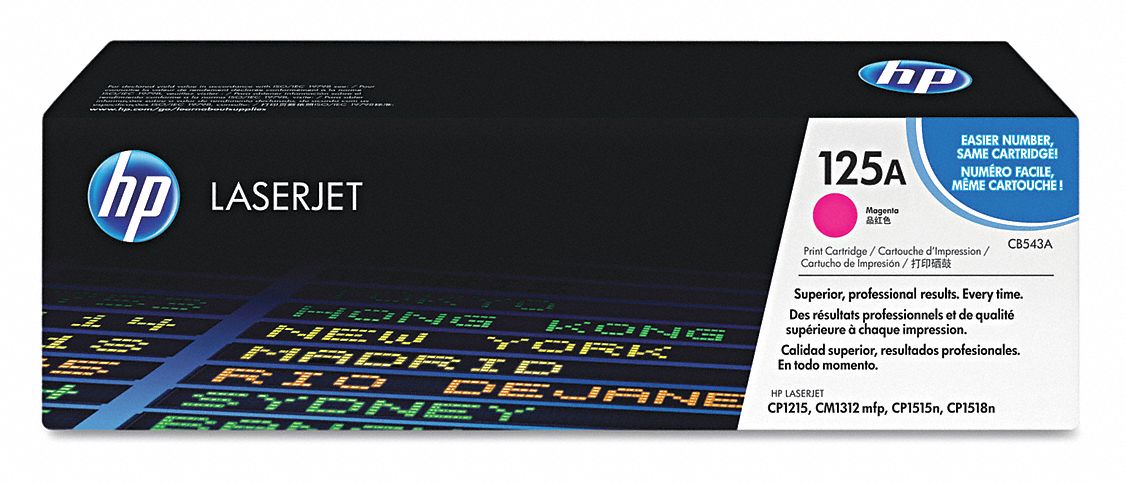 Toner Cartridge: 125A, Magenta, Magenta