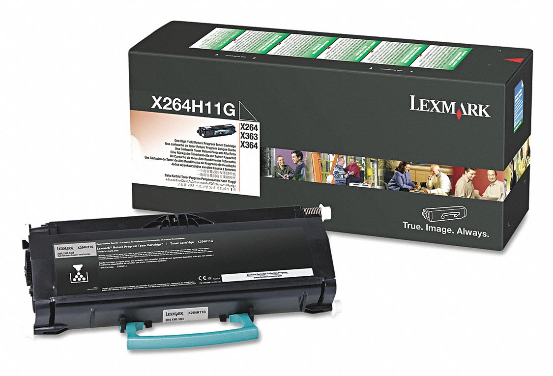 High Yield Toner Cartridge: X264H11G, Black, Black