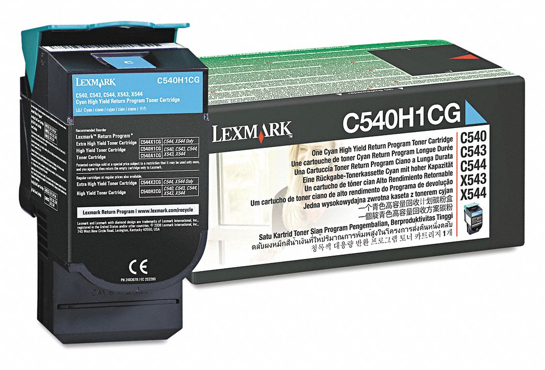 High Yield Toner Cartridge: C540H1CG, Cyan, Cyan