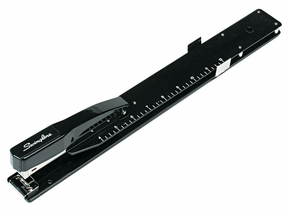 Swingline Swi34121 Long Reach Stapler 20 Sheet Capacity Black for sale online 