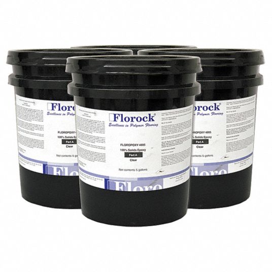 FLOROCK, Epoxy, Clear, Floor Resin 4805 Kit 19NY91M0091CN/U0161CN Grainger