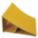 WHEEL CHOCK, ALUMINUM, 7 IN OVERALL L, 11⅝ IN OVERALL W, 8 IN OVERALL H, 1 CHOCK, YELLOW