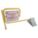 WHEEL CHOCK, ALUMINUM, 7 IN OVERALL L, 11⅝ IN OVERALL W, 8 IN OVERALL H, 1 CHOCK, SILVER