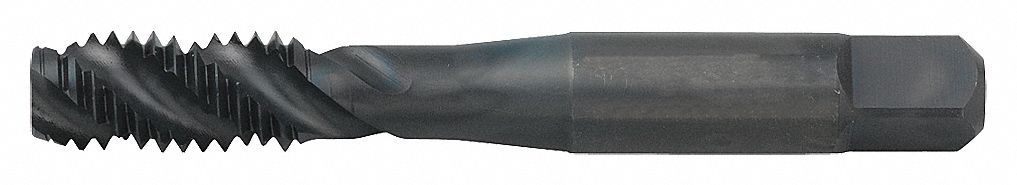 SPIRAL FLUTE TAP, #10-32 THREAD, 7/16 IN THREAD L, 2 11/32 IN LENGTH, BOTTOMING