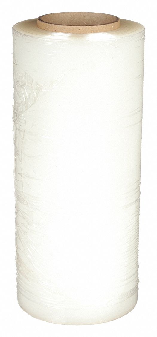 STRETCH WRAP, 120 GA, 15 IN OVERALL W, 1,000 FT OVERALL L, CLEAR, CAST STRETCH WRAP