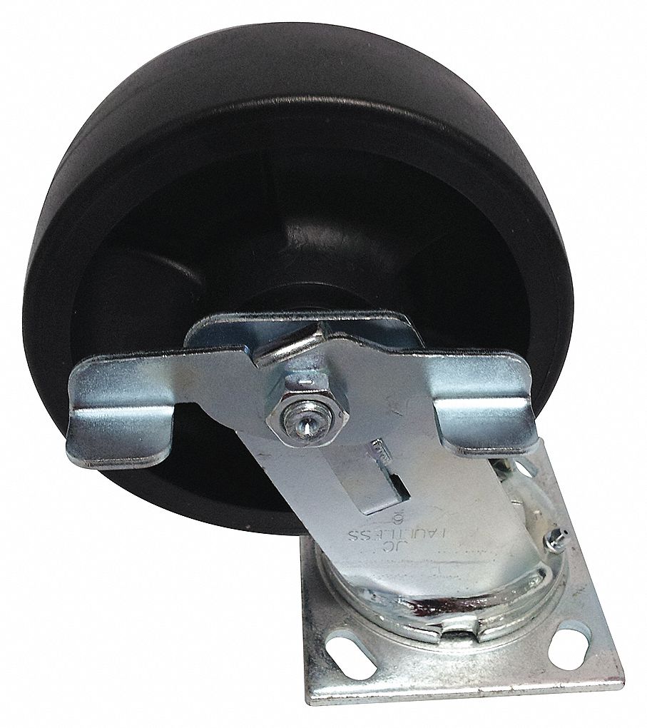 ROULETTE PIVE,CAP900 LB,FREIN À ROULEAU,ROUES 8 PO,VR/PP/AC