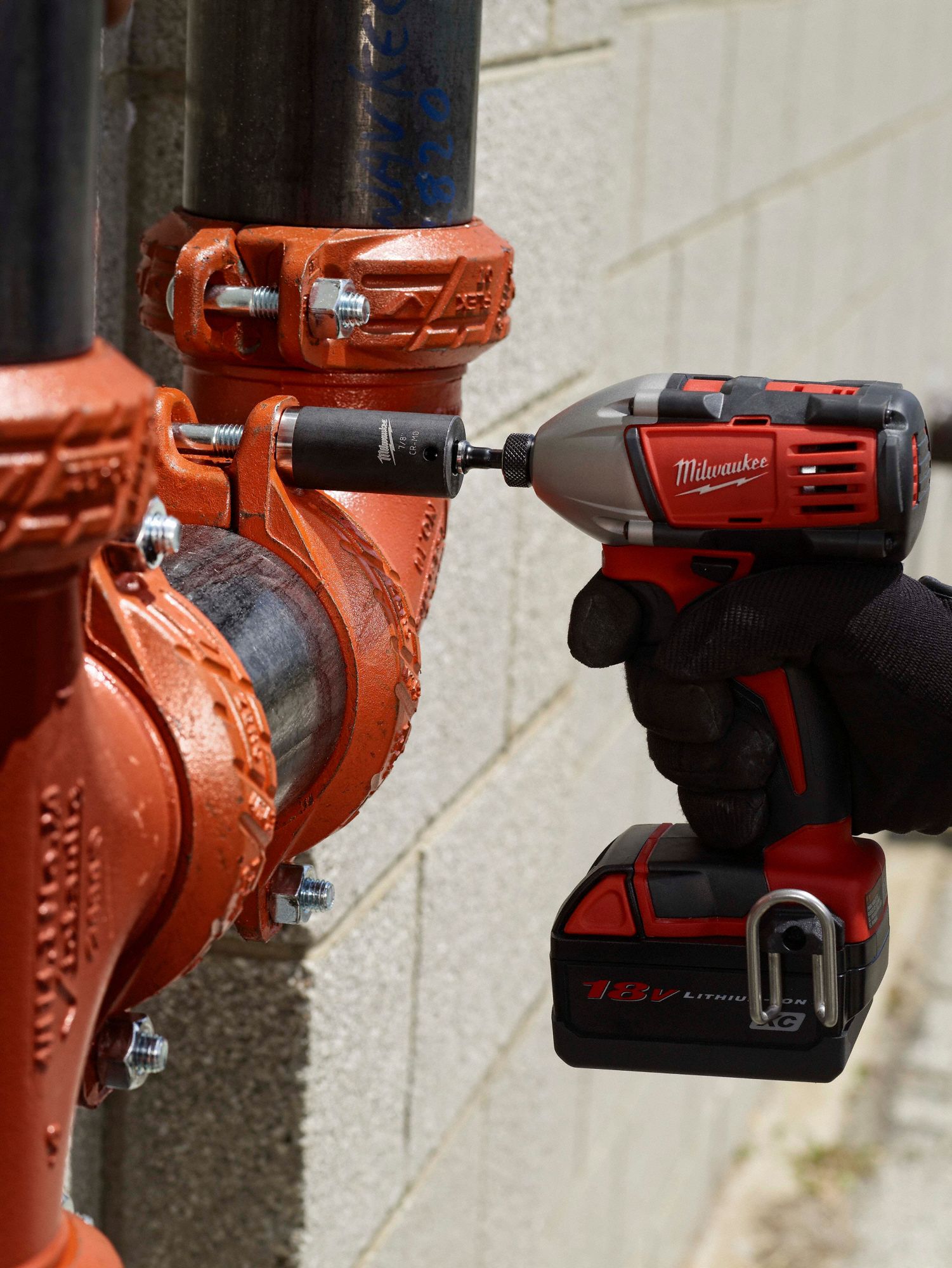 MILWAUKEE Impact Socket Adapter Set, Black Oxide, Input Drive Shape Hex