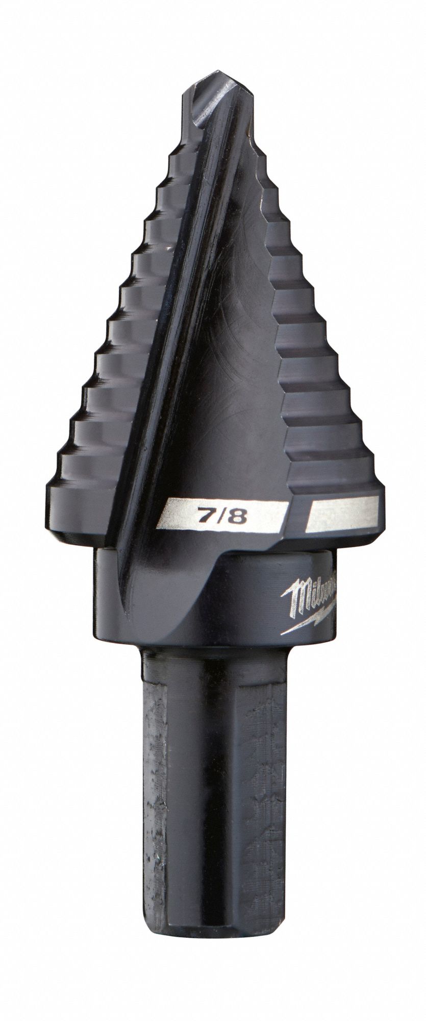 MILWAUKEE, 1 Hole Sizes, 7/8 in to 1 1/8 in, Step Drill Bit 19RK7848