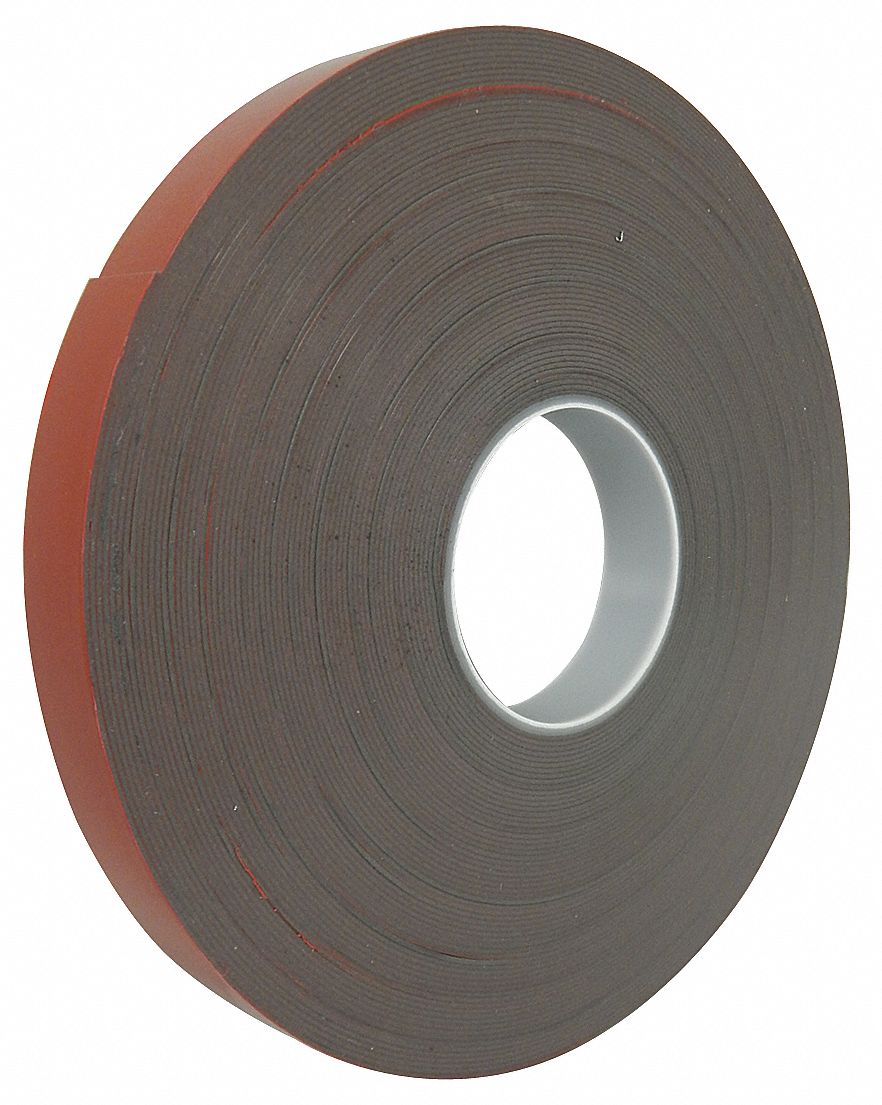 Klasse Acrylic Foam Double Sided Foam Tape Acrylic Adhesive 45 Mil Thick 1 In X 36 Yd Gray 19rl52 1011g Grainger