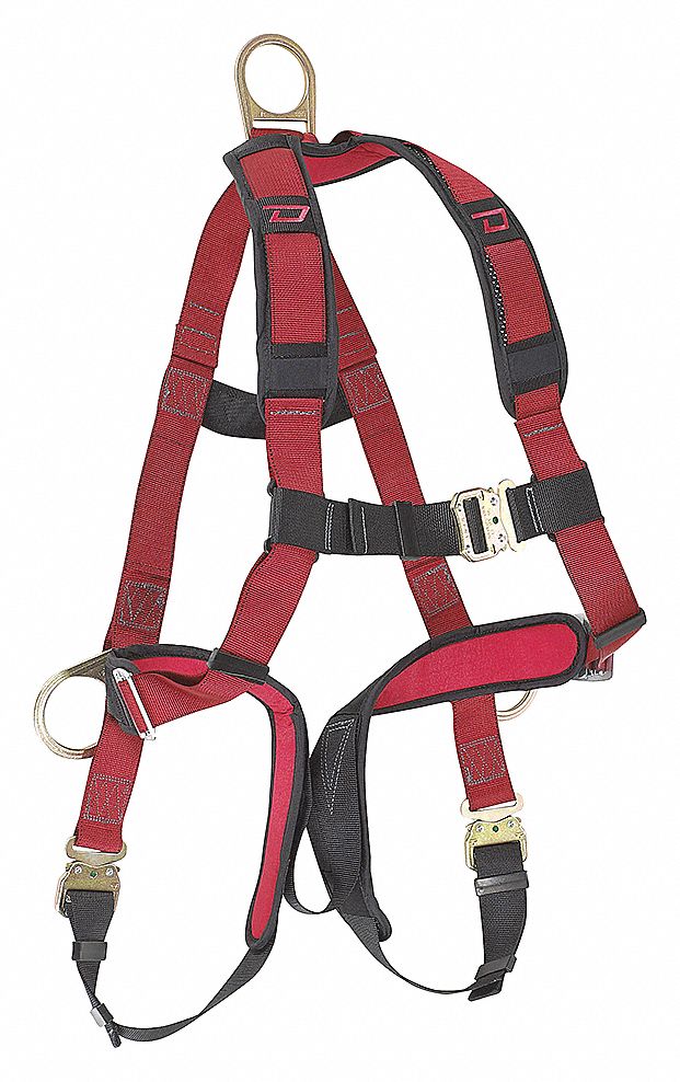 HARNESS, WORK POSITIONING, BAYONET, 310 LB, UNIVERSAL, STEEL WITH POLYESTER WEBBING