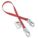 LANYARD, 1 LEG, WEIGHT CAP 386 LBS, RED, 1 IN, POLYESTER, FORGED STEEL HARDWARE