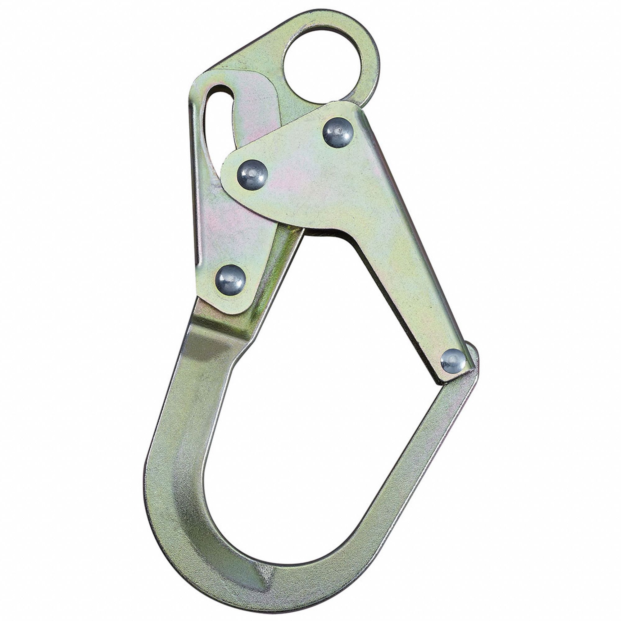 REBAR HOOK, DOUBLE LOCKING, MAX LOAD 5000 LBS, 3/4 IN OPENING, FORGED STEEL