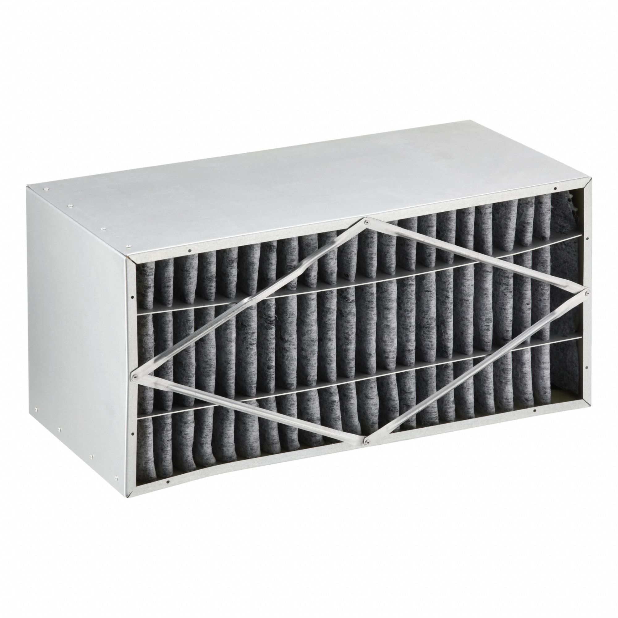 Odor Removal Rigid Cell Air Filter: 12 in x 24 in x 12 in, No Header