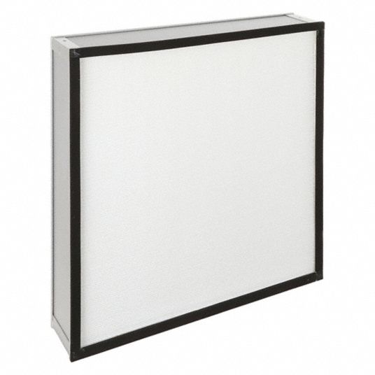 Fokken Londen meel 12 in x 12 in x 2 7/8 in Actual Filter Size, 300 cfm Air Flow @ 300 fpm,  HEPA Air Filter - 19RR59|19RR59 - Grainger