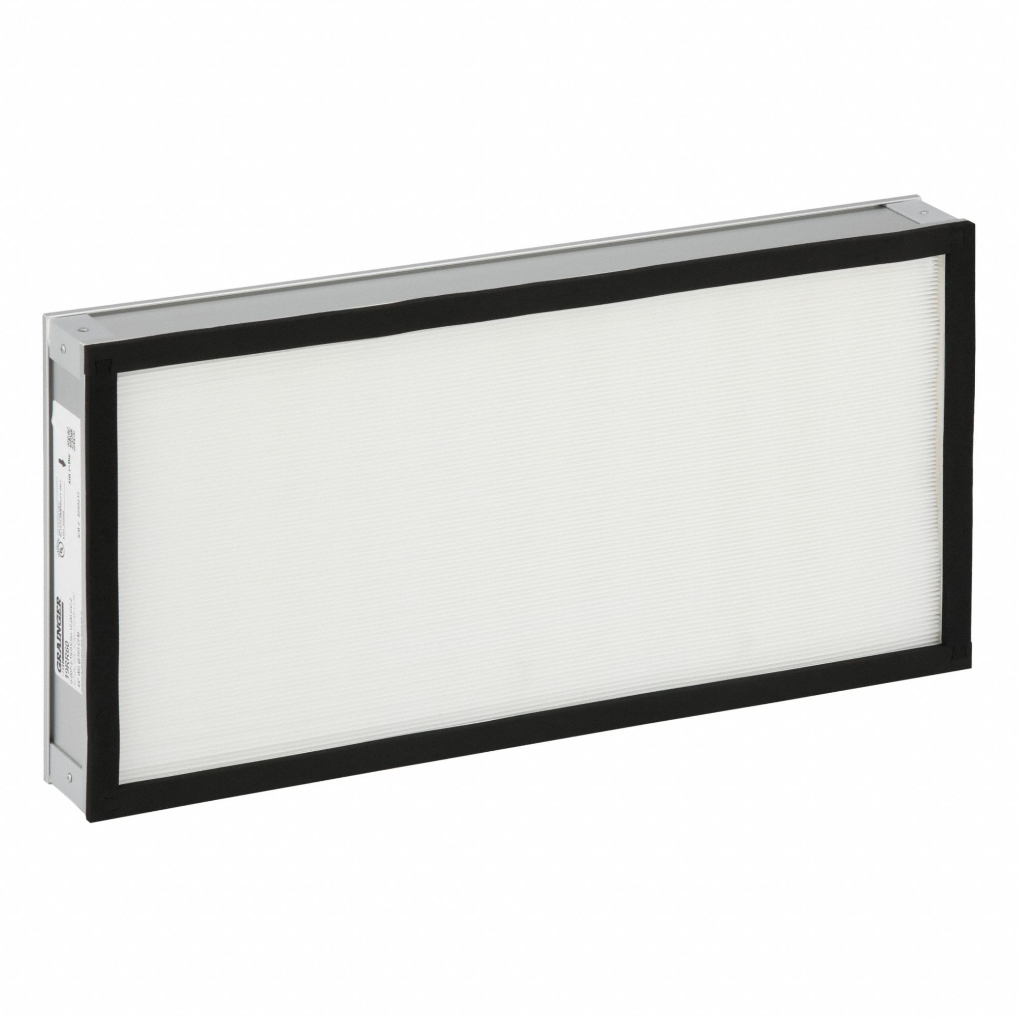 HEPA Air Filter: 24 in x 48 in x 3 in, 99.99% Filter Efficiency, Downstream Face