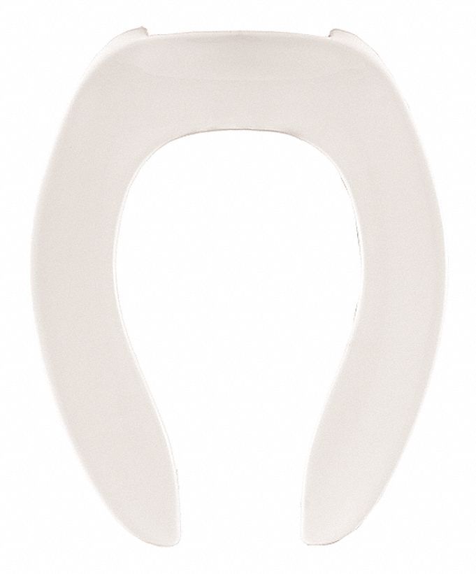 White, Stainless Steel, Toilet Seat 19RT08GRP500SS001 Grainger