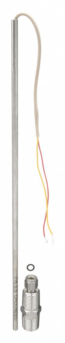 THERMOCOUPLE PROBE, TYPE K, GROUNDED, BARE WIRE, 12 IN L