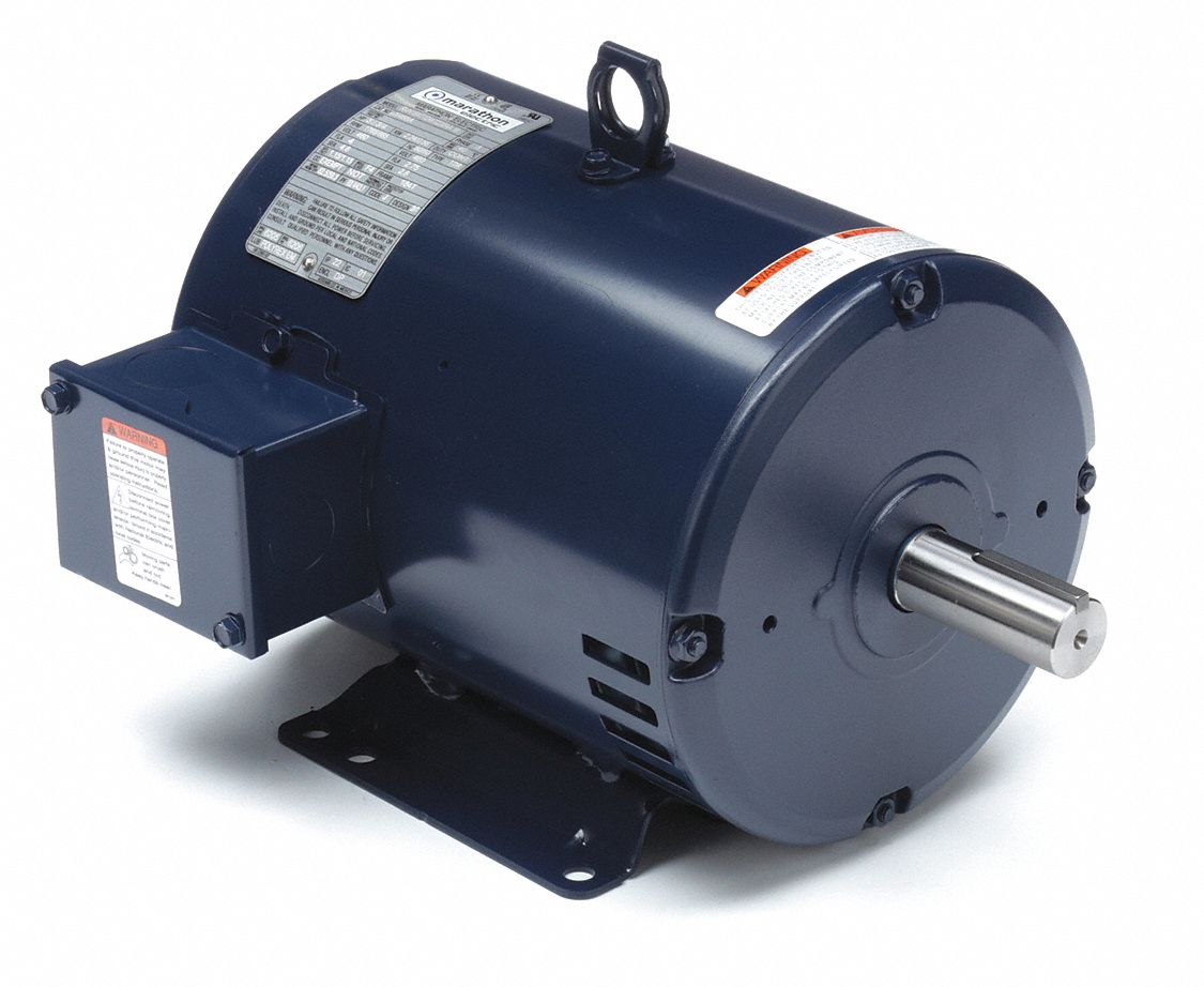 MARATHON MOTORS Belt Drive Motor 2 Speed, Open Dripproof, Rigid Base