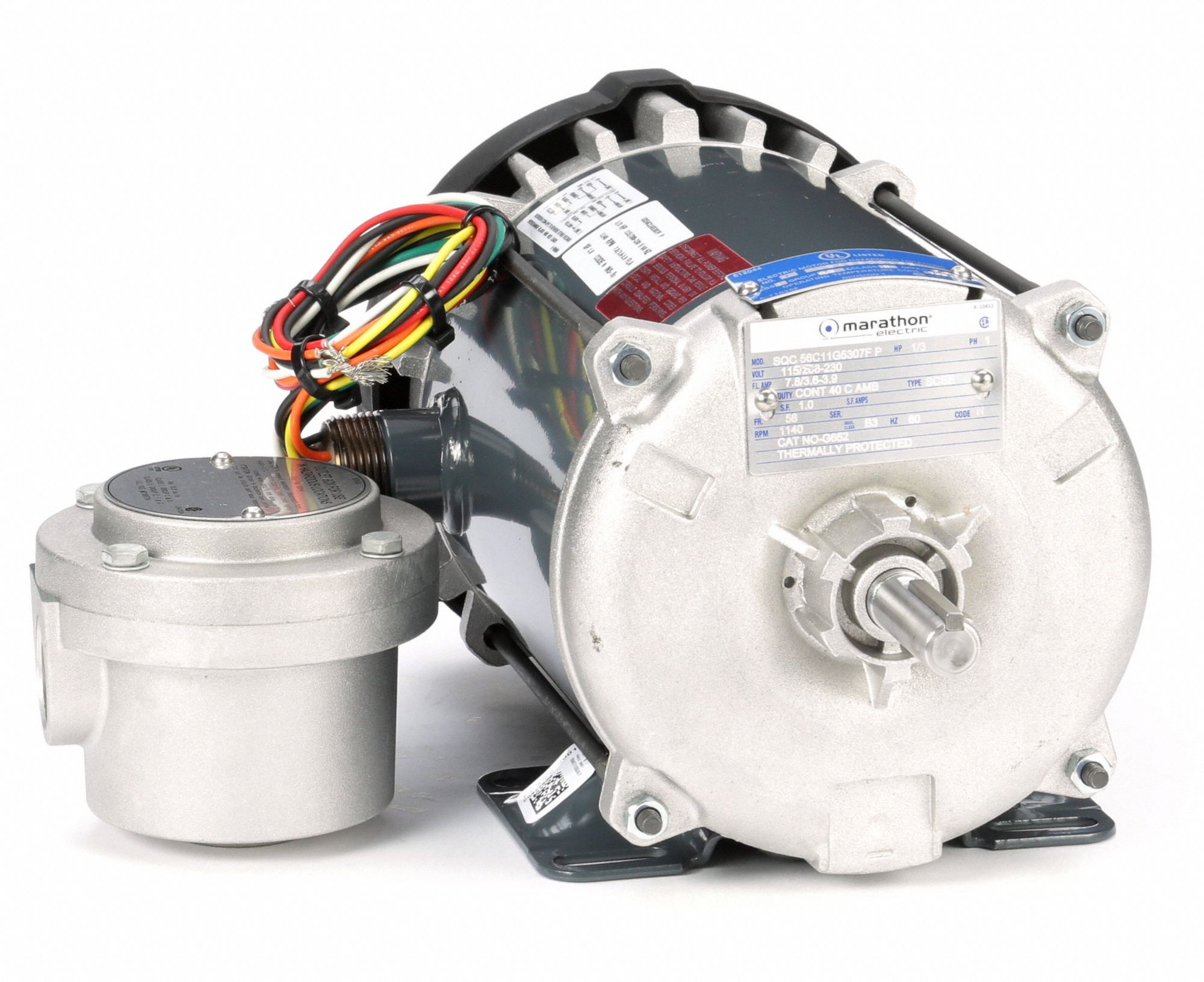 MARATHON MOTORS Hazardous Location Motor, 1/3 HP, Hazardous Location