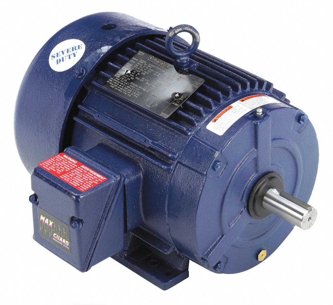 MARATHON MOTORS Hazardous Location Motor, 5 HP - 19RX25|184TTFCD6501 ...