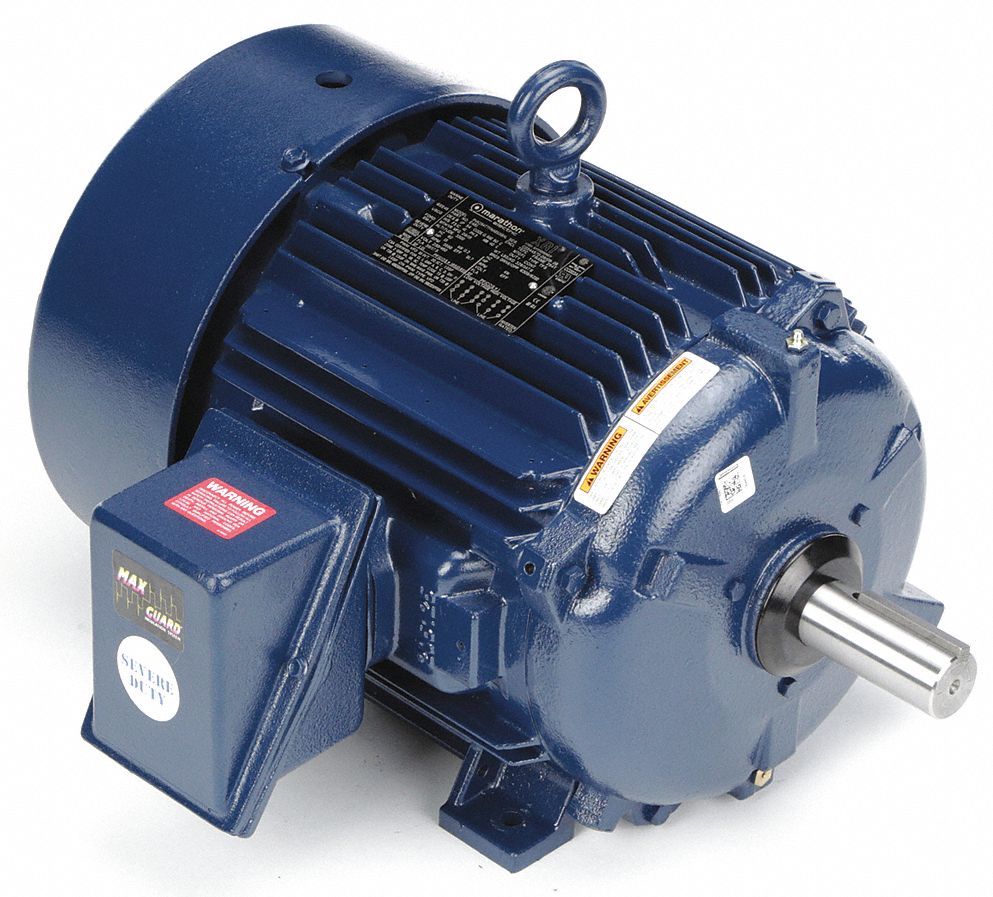 Severe Duty Motor, 15 HP, 3-Phase, Nameplate RPM 3550, Voltage 230/460 ...