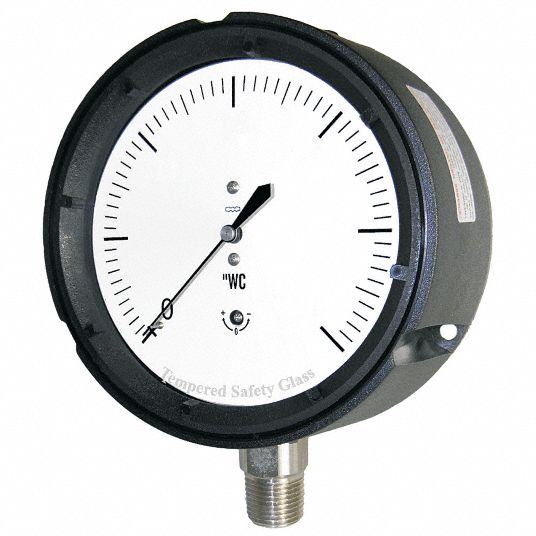 PIC GAUGES Low Pressure Gauge For Natural Gas & Other Gases, 0 to 100