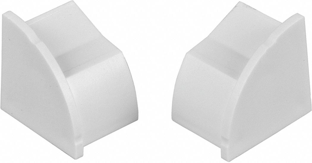 DLINE ABS Quarter Round End Cap For Use With Mfr. No. US/R2D22QSW/GR