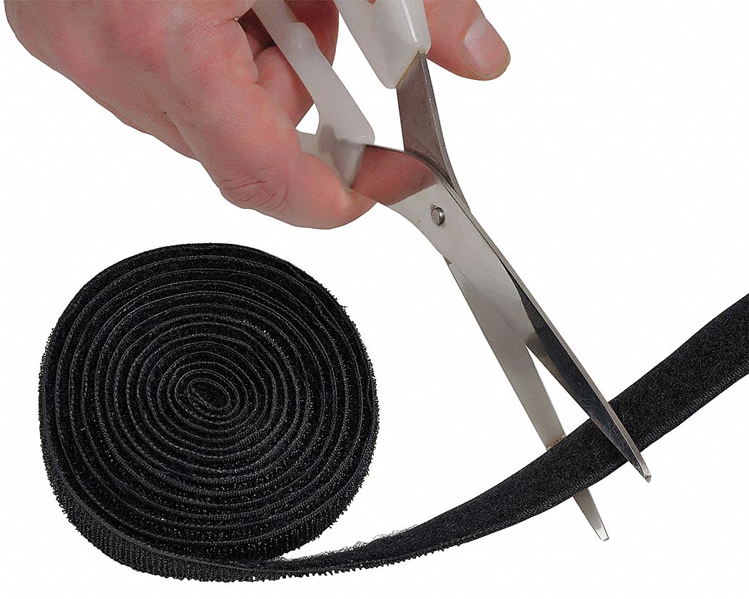 D-LINE Hook-and-Loop Cable Tie Roll: 4 ft Lg, 0.79 in Wd, 22 lb Tensile ...