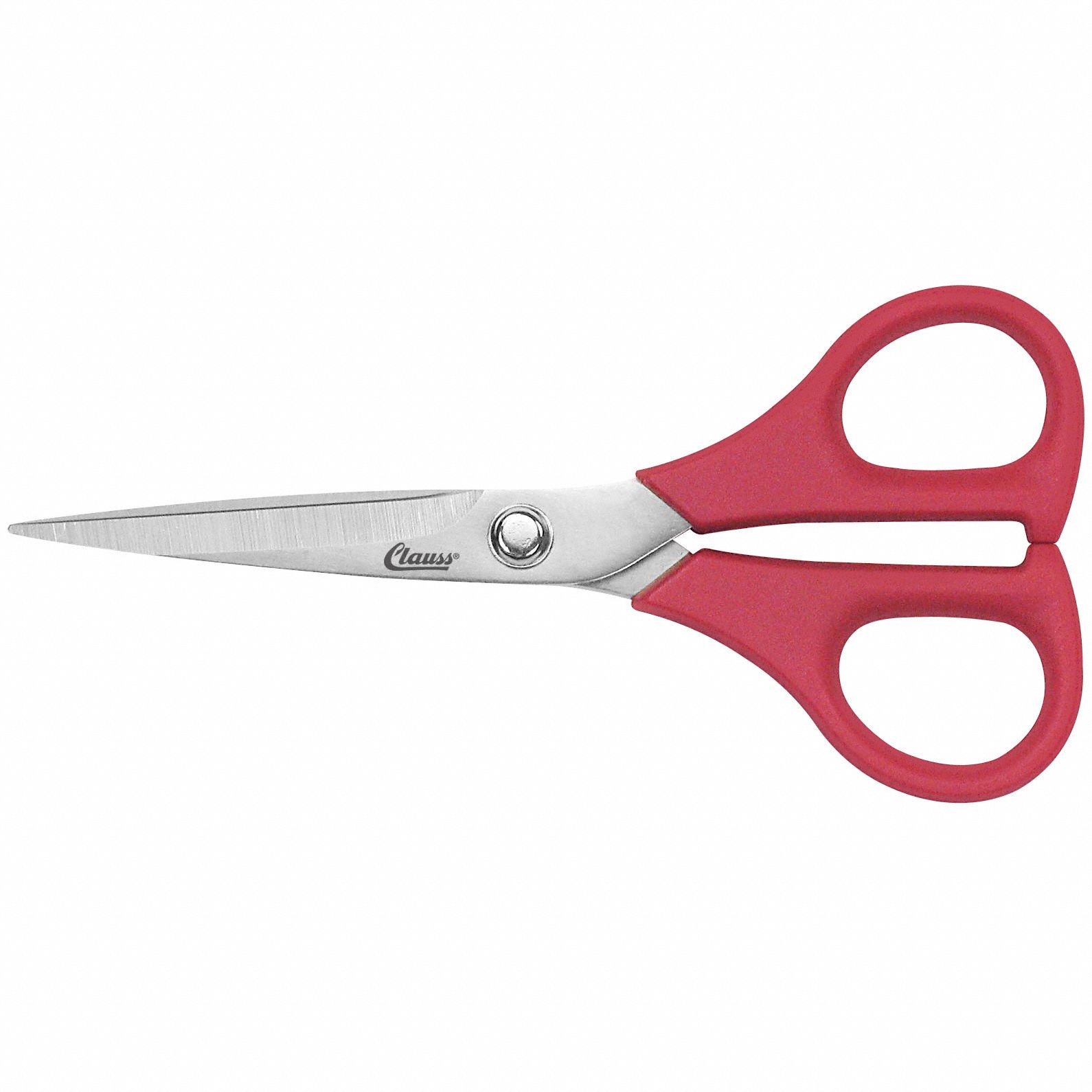 CLAUSS Scissors, Multipurpose, Straight, Ambidextrous, Stainless Steel ...