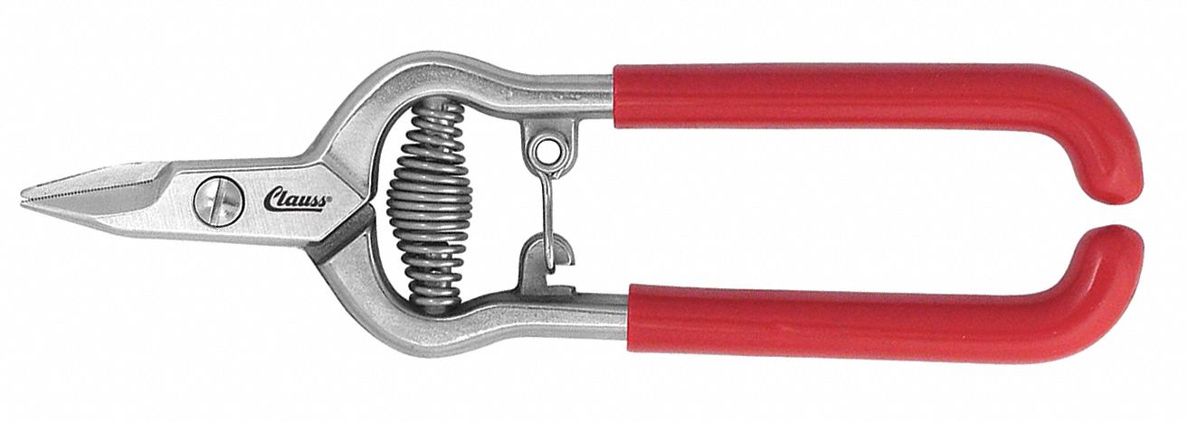 WIRE CUTTER, AMBIDEXTROUS, 6 1/2 IN OVERALL L, STRAIGHT, STEEL, POINTED, RED, METAL
