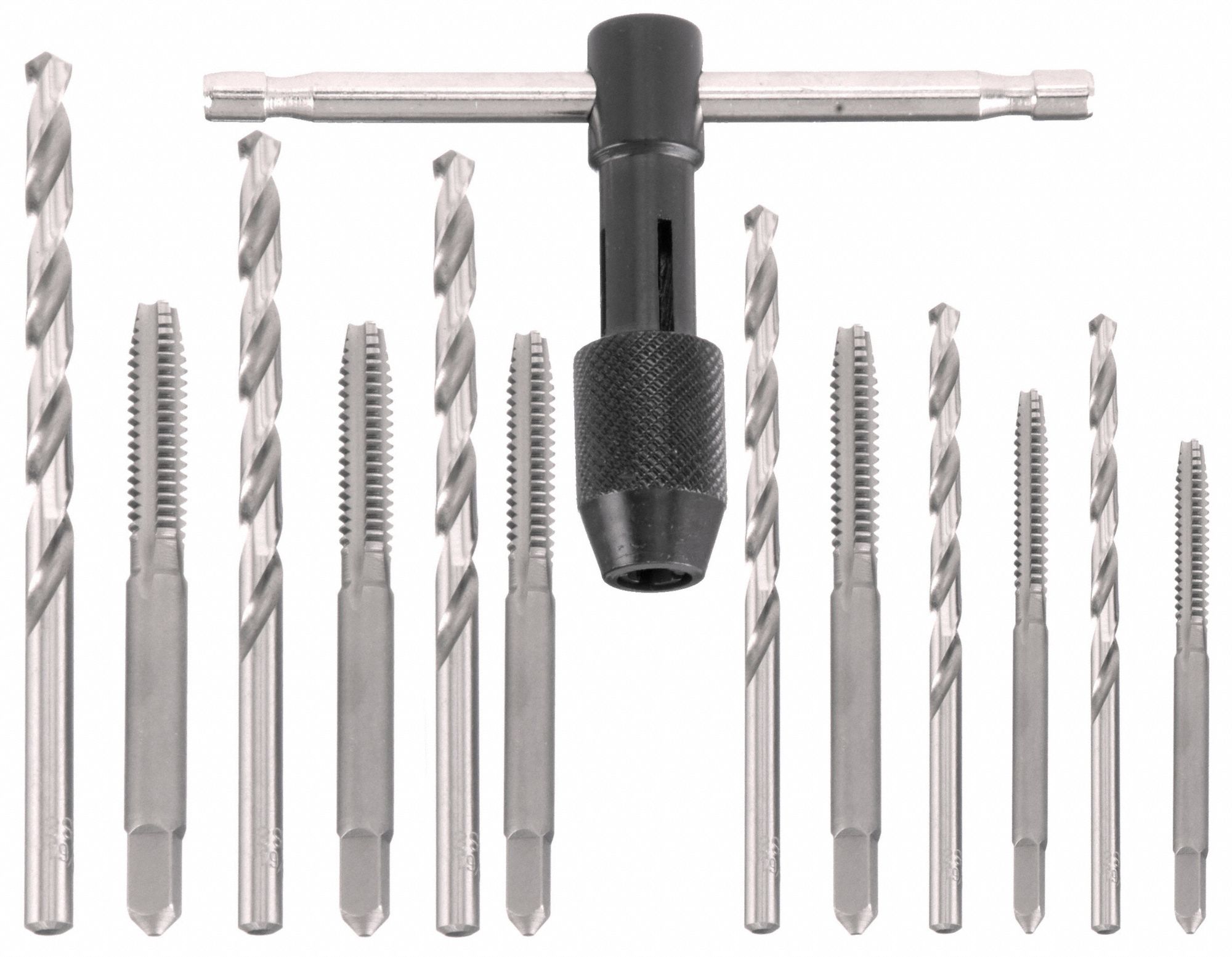 IRWIN HANSON, 13 Pieces, 632 Smallest Thread Size, Drill Bit and Tap