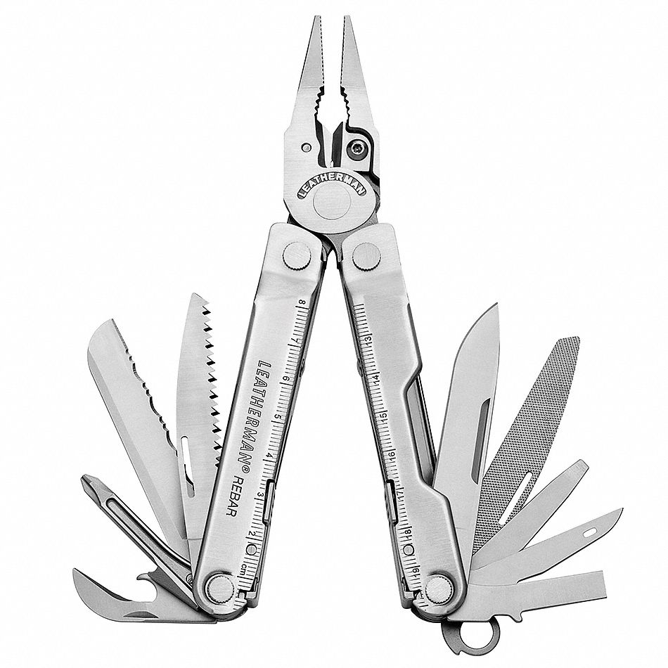 MULTI-TOOL PLIER, 17 TOOLS, 17 FUNCTIONS, 4 IN CLOSED L, 6 1/4 IN OPEN L