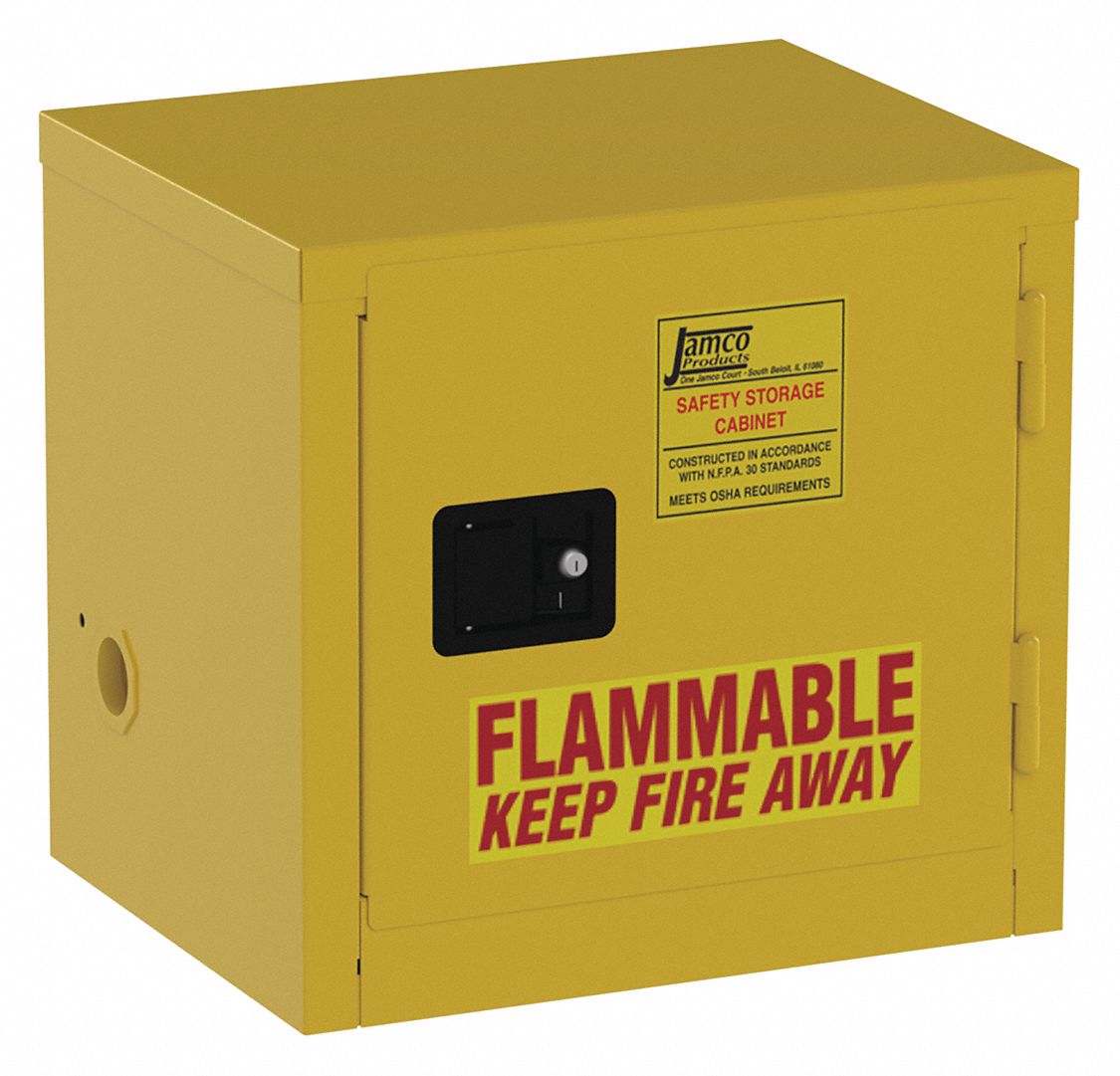 Jamco 6 Gal Flammable Cabinet Self Closing Safety Cabinet Door