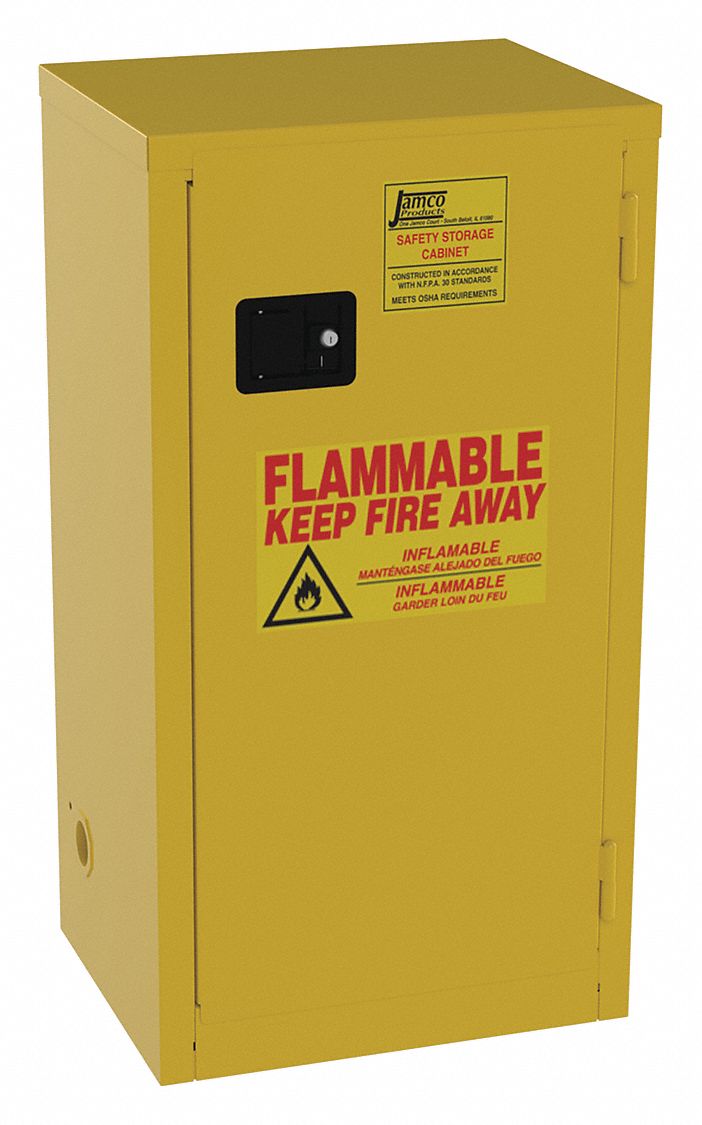 Jamco 18 Gal Flammable Cabinet Manual Safety Cabinet Door Type
