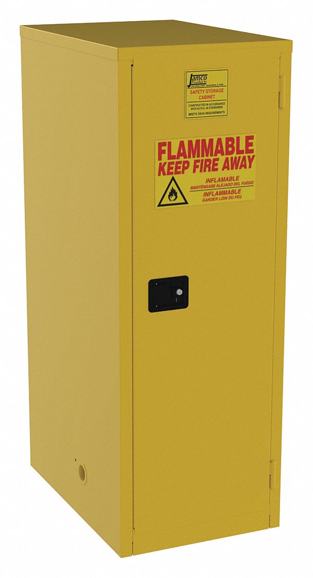 Jamco 60 Gal Flammable Cabinet Self Closing Safety Cabinet Door