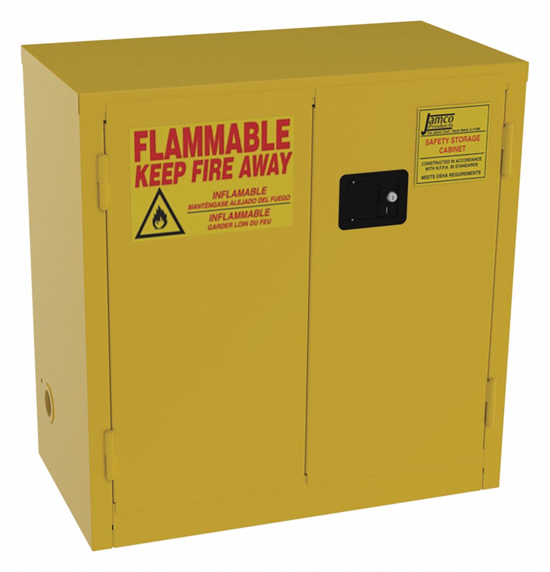 Std, 22 gal, Flammables Safety Cabinet - 19T257|BM22YP - Grainger