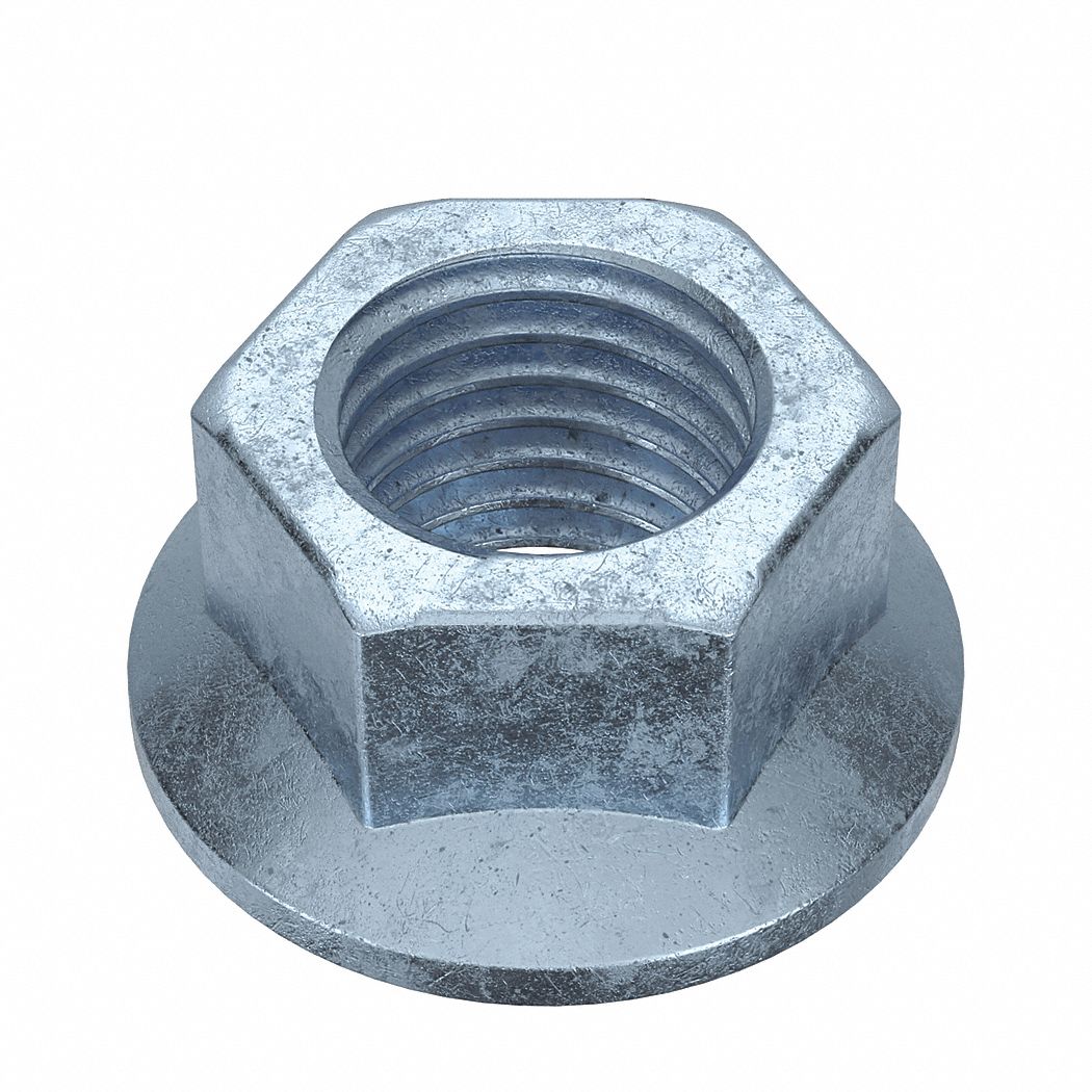 Una Drive Nut: 5/8"-11 Thread Size, Waxed Zinc Plated, Grade 5, Steel, 350 PK