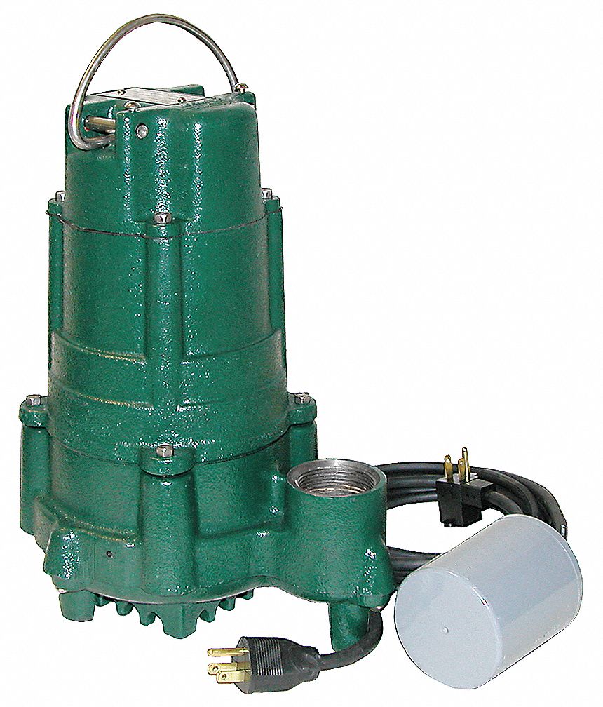 ZOELLER Submersible Sump Pump, 1 HP, Cast Iron, 115VAC, Tether Float ...