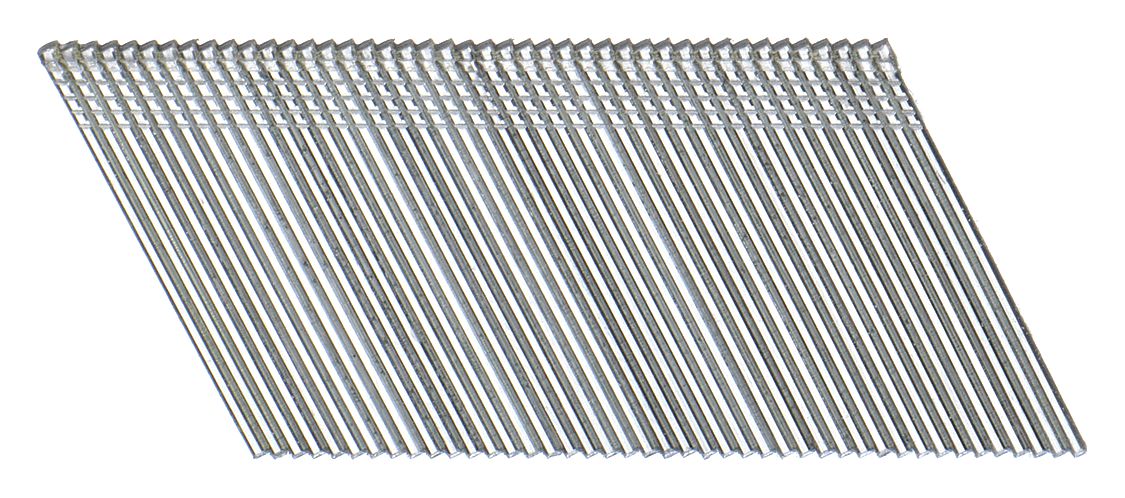 ANGLED FINISHING NAILS, 1½ IN L, PLAIN FINISH, T HEAD, SMOOTH, STEEL, 2,500 PK