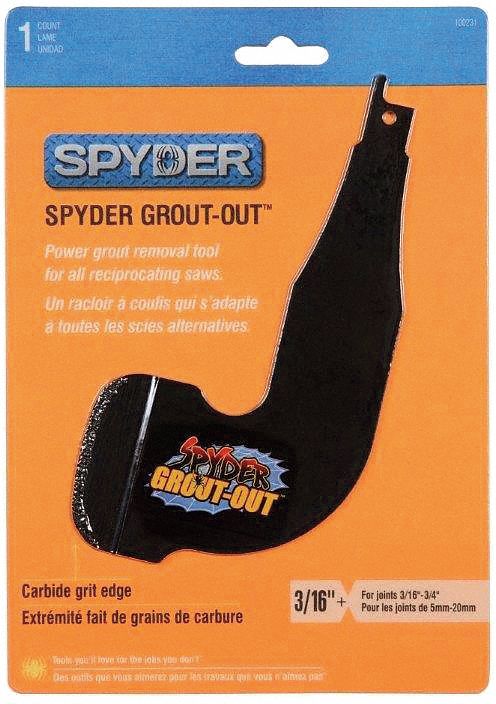 SPYDER Steel with Tungsten Carbide Grit 6 in Lg Grout Removal