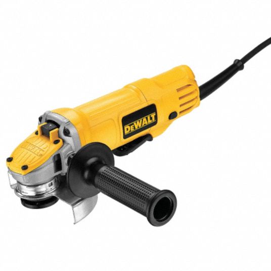 DEWALT Angle Grinder 9 A 12 000 RPM Max. Speed Paddle Adj Guard Lock Off Switch 120V AC