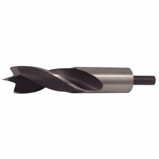 EAZYPOWER Brad Point Drill Bit, High Speed Steel, 1 in, Straight, 6 1/4